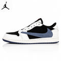 Air Jordan 1 Low Black/Blue Unisex Sneakers DM7866-040