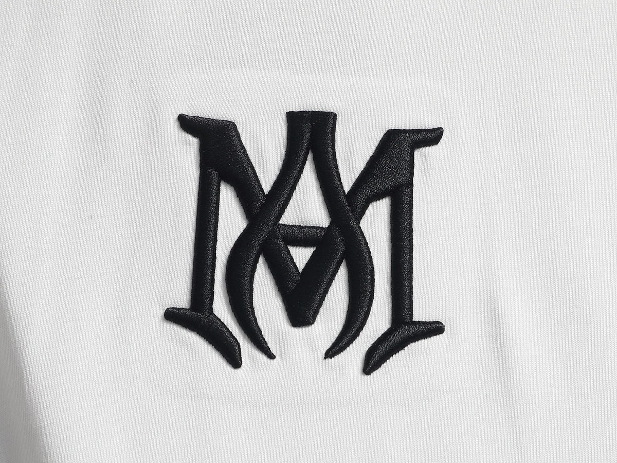 AMIRI MA Logo Gradient Starburst Print Crew Neck Short‑Sleeve T‑Shirt