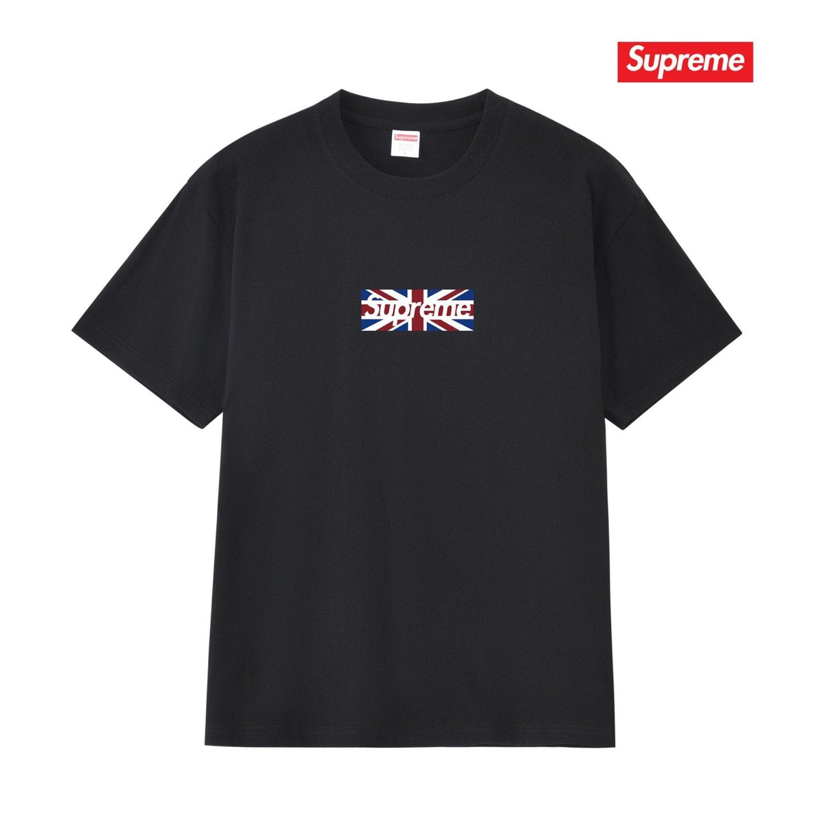 Supreme Union Jack Box-Logo Graphic T-Shirt
