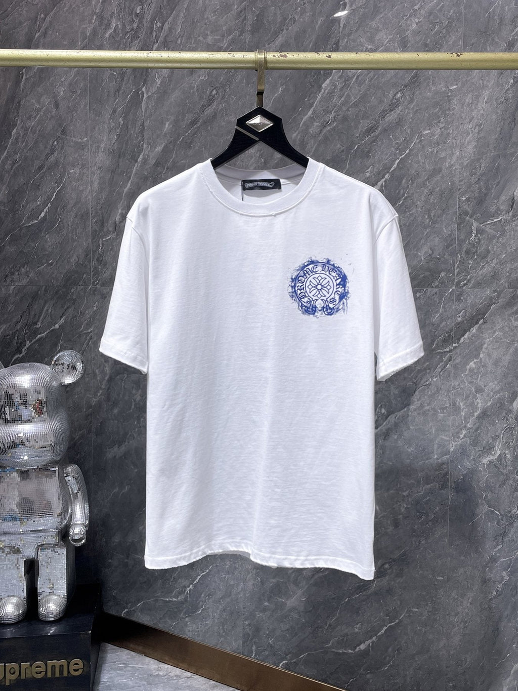 Chrome Hearts Cross Floral Back Graphic T-Shirt